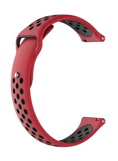 Buy Sport Replacement  Band For 20mm Watches Red/Black in Saudi Arabia