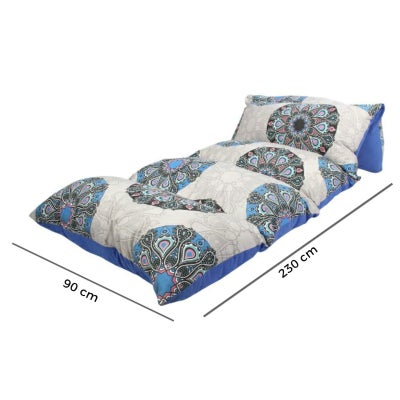 Buy Floor Foldable  mattress Microfiber Motifs Circles design 230*90cm in Egypt