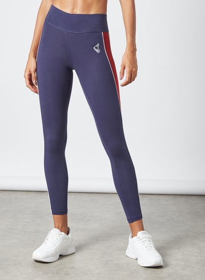 Buy Activewear Colorblock Panel Tights Blue in UAE