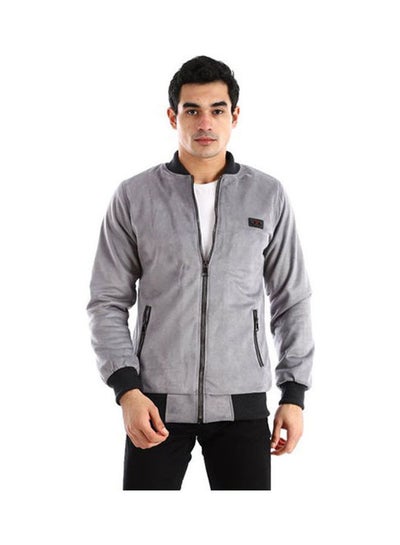 Buy Mens Chmois Jacket With Zipper Silver in Egypt