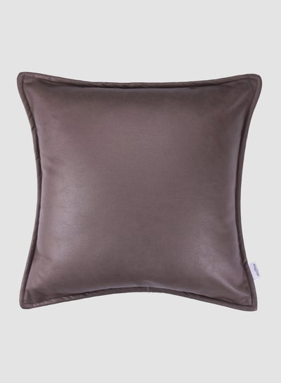 Buy Faux Leather Modern Cushion, Unique Luxury Quality Decor Items for the Perfect Stylish Home Brown in Saudi Arabia