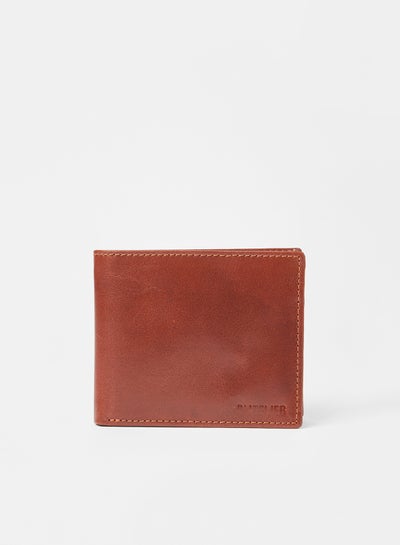 Buy Leather Bi-Fold Wallet Brown in UAE
