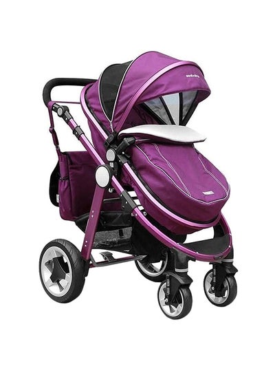 اشتري First Class  Golden Aluminum Frame And Inflatable Wheels Stroller T18P في الامارات