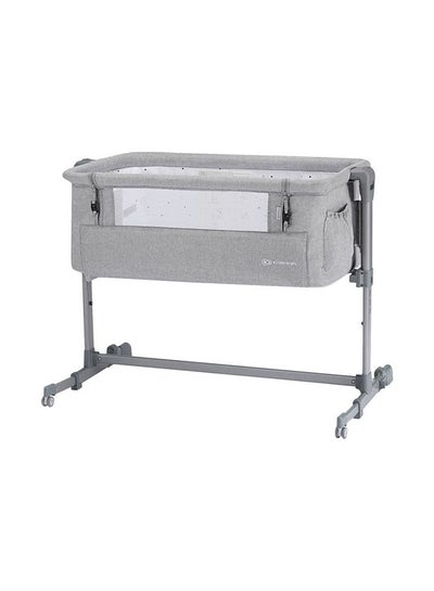 Buy Bedside Crib Neste Up, Travel Cot, Co-Sleeping Bed, Ajustable Height, Foldable Side Wall, Transport Wheels, With Accessories, Cotton Sheet, For Newborn, 0-9 Kg, Up To 6 Month, Gray in Saudi Arabia