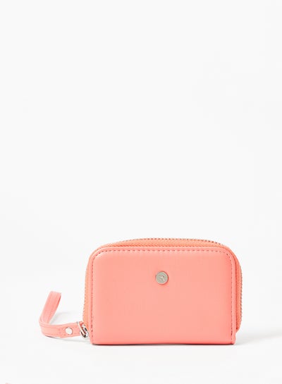 Buy Faux Leather Wallet Pink in Saudi Arabia