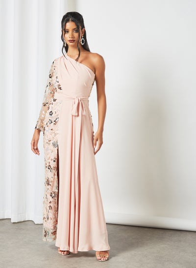 Buy Stylish Maxi Dress Light Pink in UAE