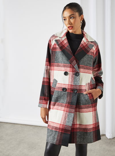 next red check coat