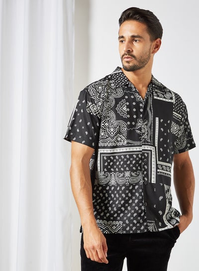 Buy Now - Bandana Print Shirt Black 