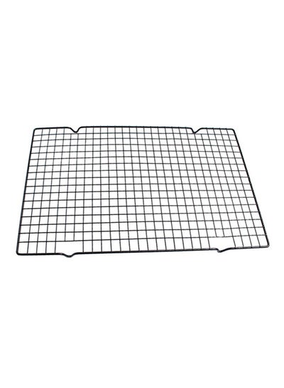 Buy Stainless Steel Nonstick Cooling Rack Mesh Grid Baking Tray Black 41cm in UAE