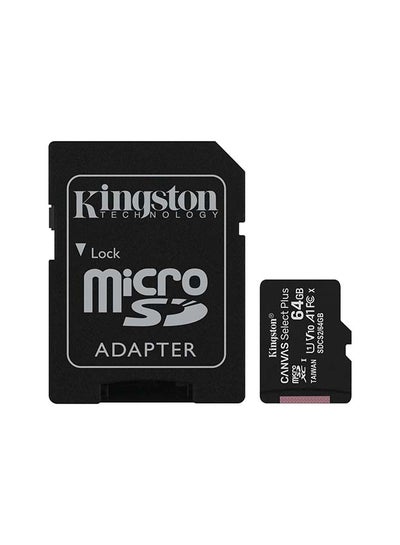 Buy 64GB micSDXC Canvas Select Plus 100R A1 C10 Card + ADP 64.0 GB in UAE