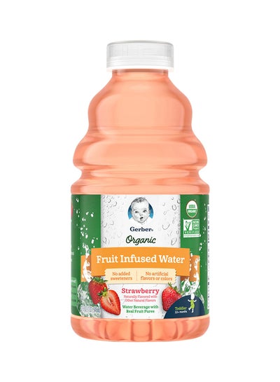 Buy Organic Fruit Infused Water Strawberry 946ml in UAE