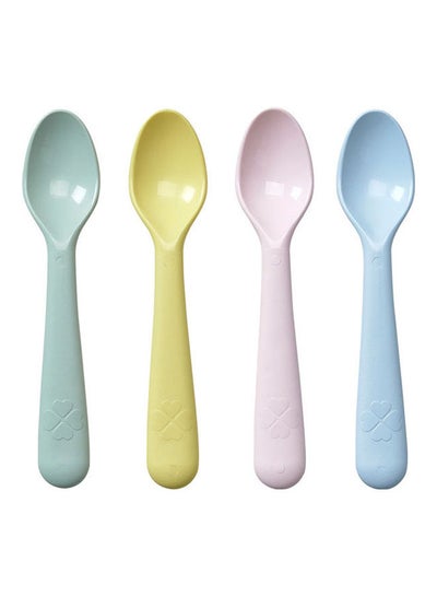 Buy 4-Piece Baby Spoon Multicolour 16cm in Saudi Arabia