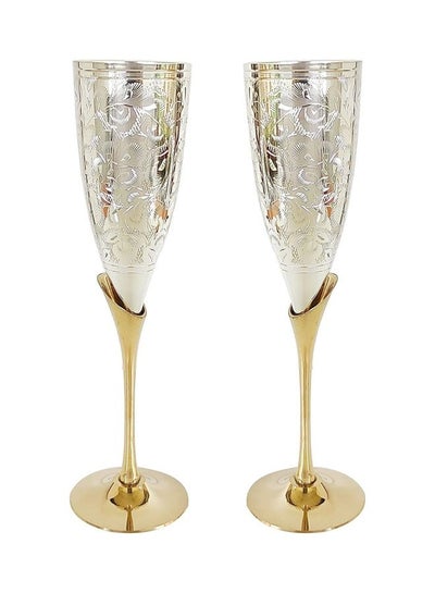 Brass Silver Coated Win Glasses  Buy Brass Win Glasses 2 Piece