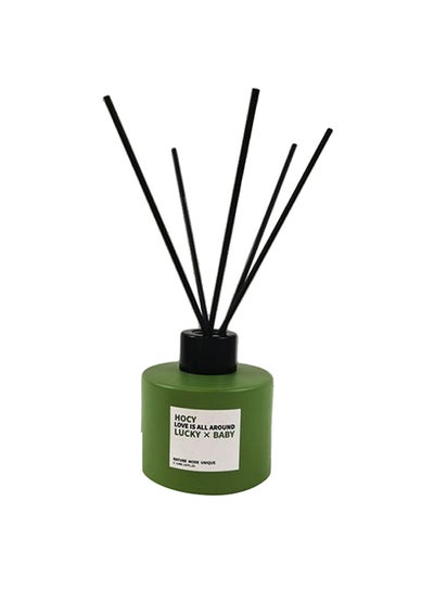 Buy Natural Fragrance Reed Diffuser Green/Black 8x8x20cm in UAE