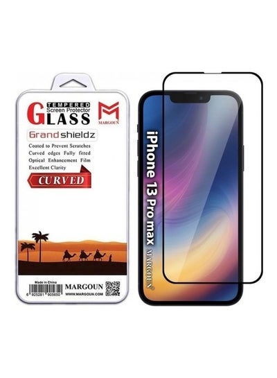 Buy Grand Shieldz 3D Tempered Glass Screen Protector for Apple iPhone 13 Pro Max Clear/Black in UAE