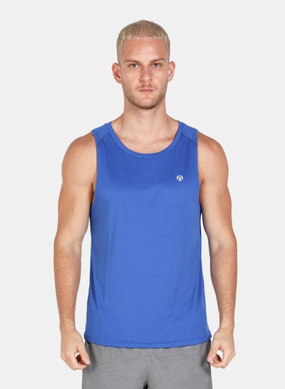 Buy Logo Sports Training Vest Blue in Saudi Arabia