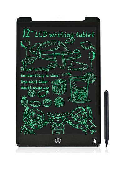 اشتري تابلت للكتابة بشاشة LCD ملونة مقاس 12 بوصة مع قلم إلكتروني لتدوين الملاحظات وترك الرسائل في السعودية