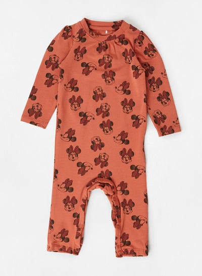 Buy Baby All-Over Mickey Minnie Print Onesie Etruscan Red in Egypt