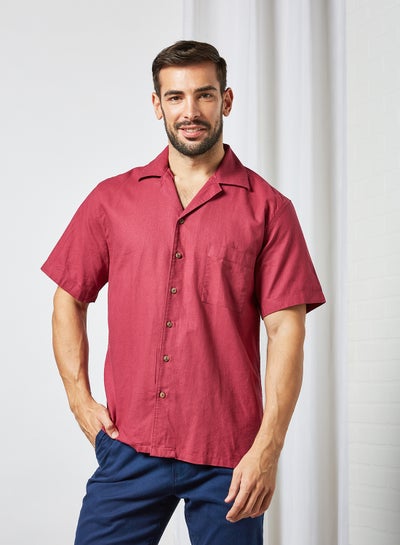 Buy Patch Pocket Shirt Red in UAE
