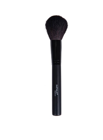Buy Large Brush N5 Natural Bristles Face And Loose Powder Makeup - Soft And Fluffy Black in Egypt