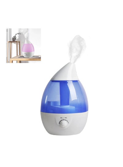 Buy Ultrasonic Cool Mist Droplet Humidifier White/Blue in UAE