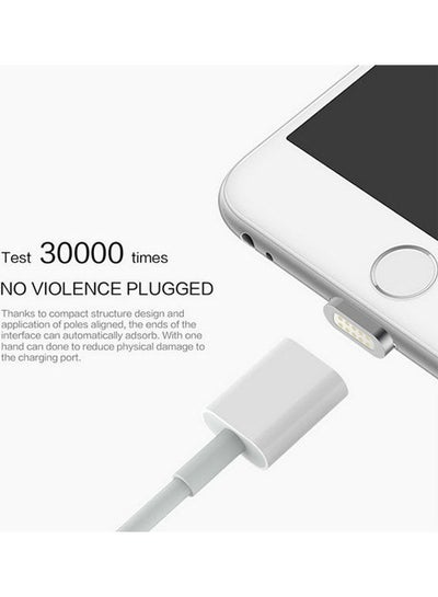 اشتري Magnetic Charging Cable Touch 108 Android Micro Usb Or Lightning White في مصر