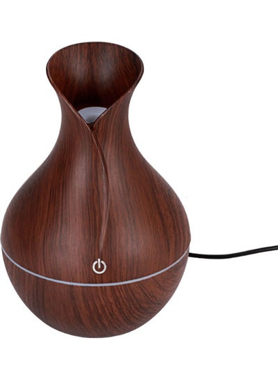 Buy Countertop Vase Shape Ultrasonic USB Humidifier Brown in UAE