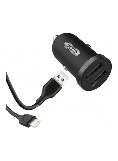 Buy Tz08 Car Charger With Apple Cable Black in Egypt