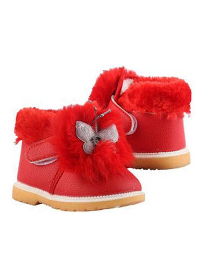 Buy Half Boot For Girls' Casual Leather Red in Egypt
