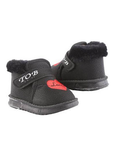 اشتري Half Boot For Girls' Casual Leather Black في مصر
