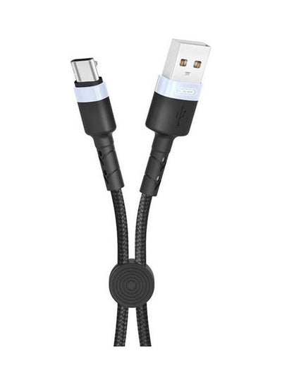 اشتري كابل مايكرو USB بتيار 2.1 أمبير وطول 0.25 متر أسود في مصر