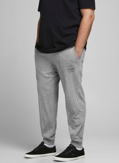 Buy Casual Cuffed Sweatpants Grey in UAE