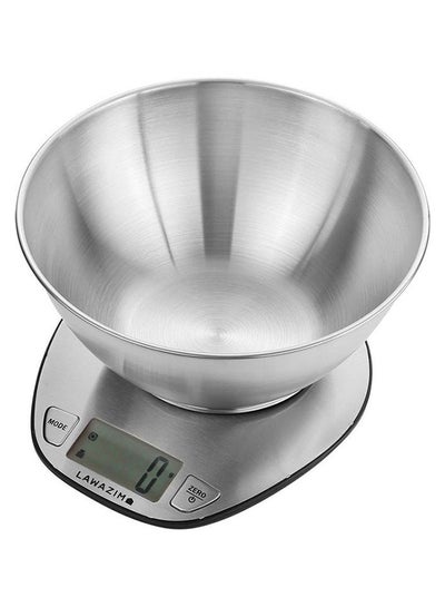 اشتري Electronic Kitchen Scale With Bowl 50013 Silver في السعودية