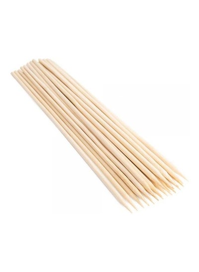 Buy 25-Piece BBQ Stick Wood 30 x 5 x 5cm in Egypt