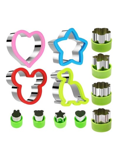 Buy 12 Piece Stainless Steel Sandwiches Cutter set Multicolour in UAE