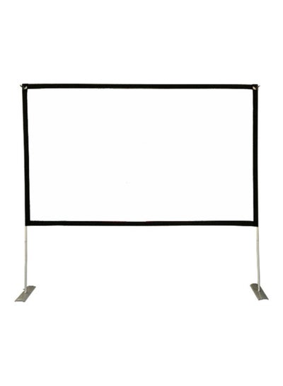 Buy Portable Projector Screen with Stand V9046-100-V Black/White in Saudi Arabia