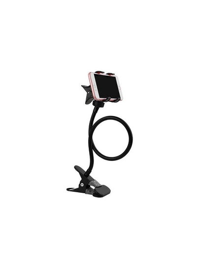 اشتري Flexible Mobile Holder With Clip Compatible With All Mobile Black في مصر