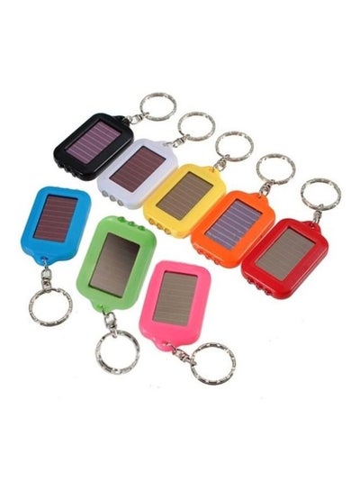 Buy 4-Piece Amorphous Silicone Solar LED Portable Keychain Mini Flashlight, Random Colour Delivery in UAE