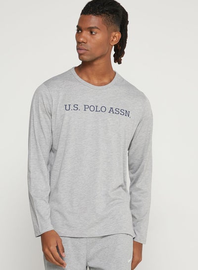 Buy Crew Neck T-Shirt Grey in UAE