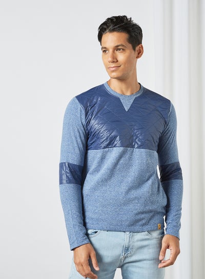 Buy Men's Casual Pullover Blue in UAE