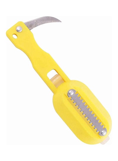 اشتري Easy Fish Scale Shaver Stainless Steel Yellow في مصر