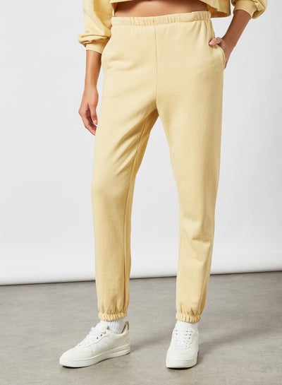 pale yellow sweatpants