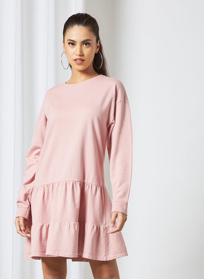 اشتري Essential Tiered Dress Pink في الامارات