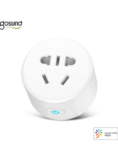 Buy Smart Socket With Remote Control White 52x52mm in UAE
