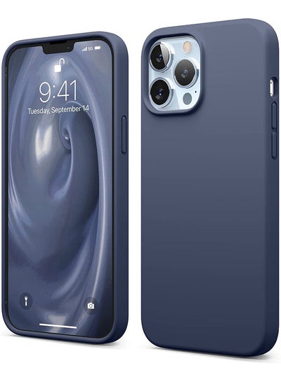 Buy Liquid Silicone Case For Apple iPhone 13 Pro Max Jean Indigo in Saudi Arabia