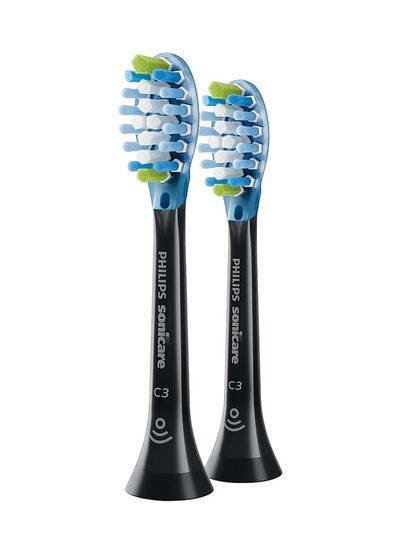 Buy Pack of 2 Sonicare Diamond Clean Brush Head Black 36grams in Saudi Arabia