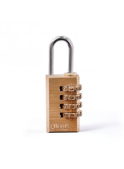 Buy Pad Lock Number Code Gold/Silver 20mm in UAE