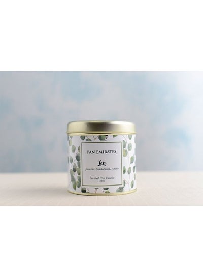 Buy Zen Tin Candle Blue 240grams in UAE