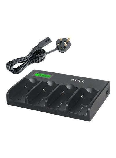 Buy 4 Channel LED Display Battery Charger Compatible With Sony NPF-Series Black in UAE