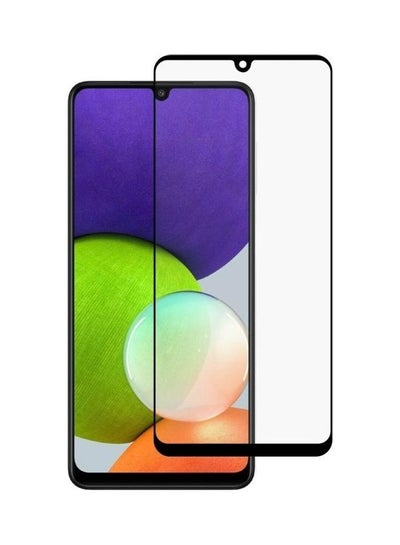 Buy Full Cover Screen And Glue Protective  Tempered Glass Film For Samsung Galaxy A22 4G Clear in UAE